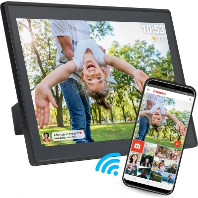Afbeelding van Denver Digitale Fotolijst 15.6 inch XL Full HD Frameo App Fotokader WiFi 16GB IPS Touchscreen PFF1515B