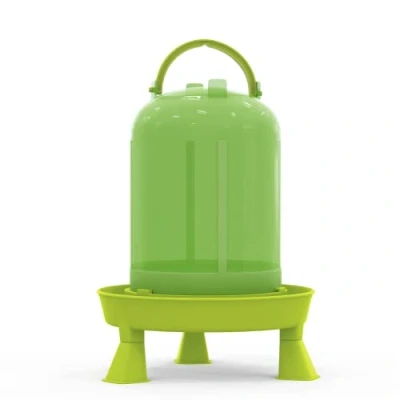 Afbeelding van Kippendrinkbak, 1,5, 3 of 5 liter, groen, verwarmbare drinkbak voor kippen, ophangbare waterdispenser, automatische waterbak, drinkbakken, kippenaccessoires, gevogelte, vogelbad (groen, 1,5 liter)