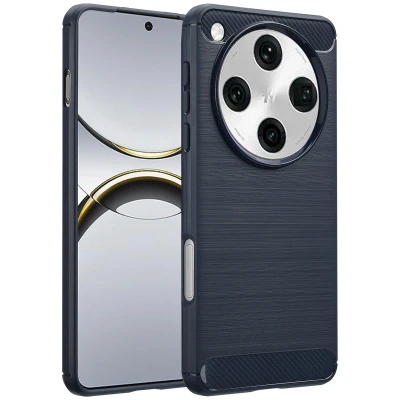 Afbeelding van Oppo Find X8 Pro Hoesje Siliconen en TPU (zacht) imoshion Softcase/Backcover Donkerblauw Telefoonhoesje