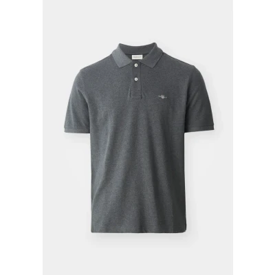 Afbeelding van GANT Archive Shield Poloshirt, Heren, Maat: 4XL, Antracit melange