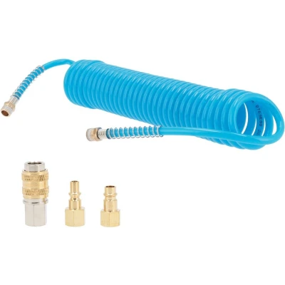 Afbeelding van Airpress PU Spiraalslang 5 m Incl koppelingen