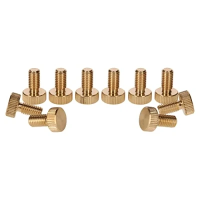 Afbeelding van PrecisionGeek Messing Kartelschroeven M6 x 10 mm (10 stuks)