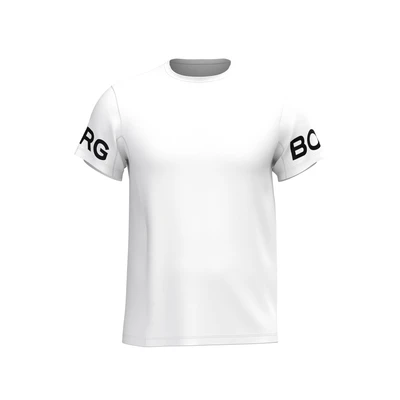Afbeelding van Björn Borg Performance Tee Wit polyester Small Heren