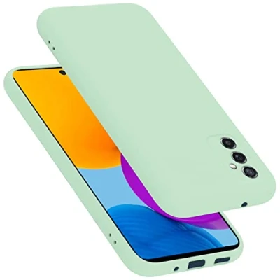 Afbeelding van Cadorabo Hoesje geschikt voor Samsung Galaxy M52 5G in LIQUID LICHT GROEN Beschermhoes gemaakt van flexibel TPU silicone Case Cover