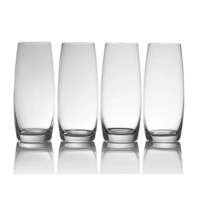 Afbeelding van Fluit Wijnglazenset, Stamloos, 4 stuks, 266 ml Mikasa Julie Deze stamloze glazen uit De collectie zijn ideaal om mee te toosten tijdens speciale gelegenheden. geschikt voor champagne, prosecco of an