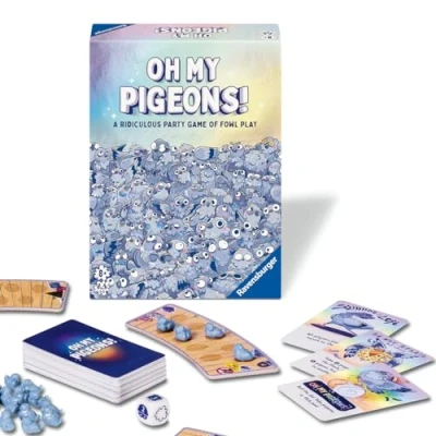 Afbeelding van Ravensburger Oh My Pigeons! Grappig familiefeestspel voor kinderen vanaf 8 jaar Exclusief bij Amazon