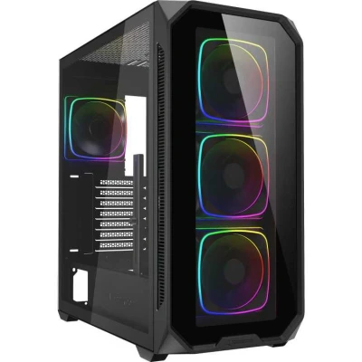 Afbeelding van Sharkoon AK5G RGB White ATX tower behuizing