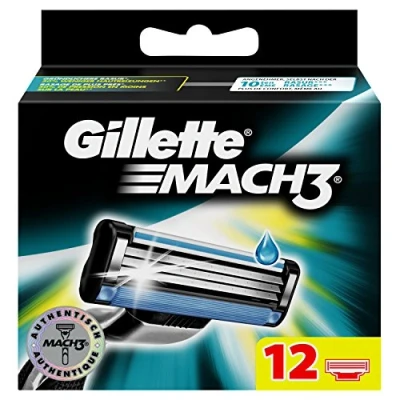 Afbeelding van Gillette Mach3 scheermesjes voor mannen, 12 stuks