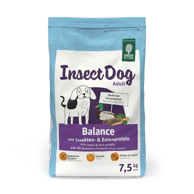 Afbeelding van 7.5kg Green Petfood InsectDog Balance Insecten &amp; Kip droog hondenvoer