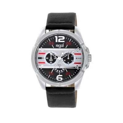 Afbeelding van Lucardi Classic Chronograaf, Heren, Maat: One Size, Black