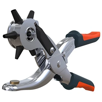 Afbeelding van Presch revolvertang Revolver Punch Pliers Lichtlopende, scherpe ponstangtang voor leer en het ponsen van gaten in stof, karton riemen Professionele riemgatpunch