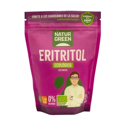Afbeelding van NaturGreen Eritritol Bio, natuurlijke zoetstof, biologisch, suikervervangstof, lage glycemische index, 500 g