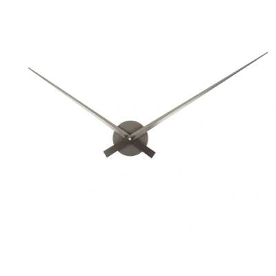 Afbeelding van Karlsson Wandklok Little Big Time Metallic Grijs 77.5x2.2x77.5cm Scandinavisch