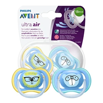 Afbeelding van Philips Avent Ultra Air Fopspeen 18+ maanden 2 stuks SCF349/14