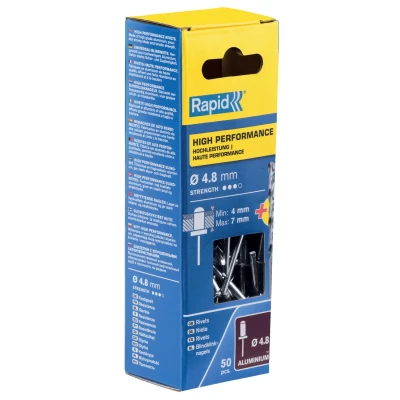 Afbeelding van Rapid blindklinknagel alu + drill 4.8x10mm (50st)