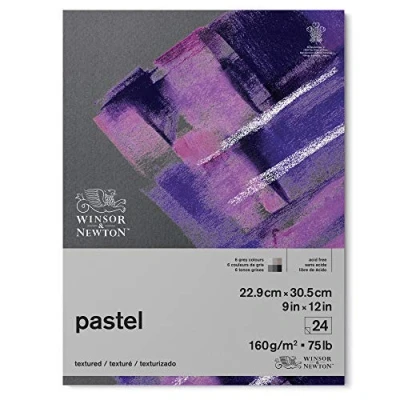 Afbeelding van Winsor &amp; Newton 6660771 pastelpapier, grijstinten, 2,9 x 30,5 cm 24 vellen voor pastelkleuren