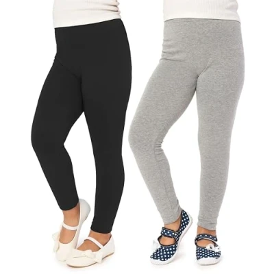 Afbeelding van Merry Style Meisjes Lang Leggings 2 Pack Sport Vrijetijdsbroek Viscose Sporbroek Yogabroek Zwart / Melange (2Pack) 158 MS MS10 130 LE 2P
