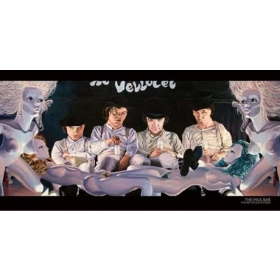 Afbeelding van Kunstdruk The Milk Bar Art of Justin Reed 100x50cm
