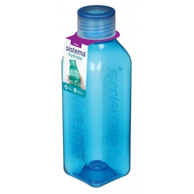 Afbeelding van Sistema 880 Hydrate Vierkante fles, 725ml Munt/Blauw/Paars