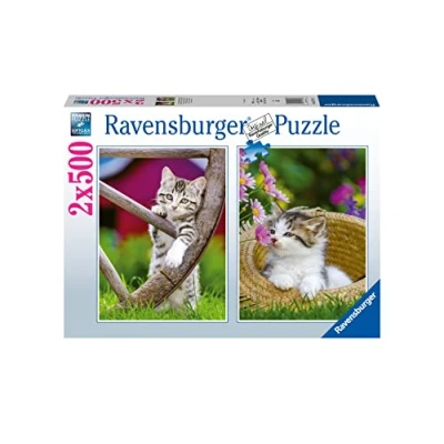 Afbeelding van Ravensburger 2In1 Puzzel Poezen 2X500 Stukjes