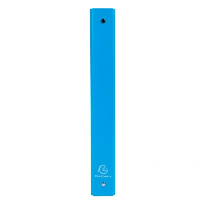 Afbeelding van Exacompta Ringmap Ringband Klapper Harde Kaft Polypropyleen 4 ringen 30mm A4 Licht Blauw