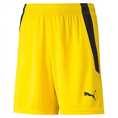Afbeelding van Puma, Vrouwen, Sportbroek, teamLIGA Korte broek Jr 704931 (116), Geel, 116