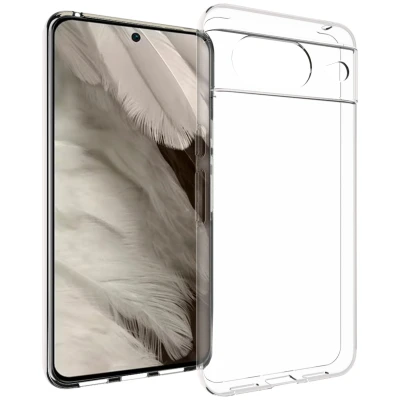 Afbeelding van Google Pixel 8 Hoesje Siliconen en TPU (zacht) Accezz Backcover/Softcase Transparant Telefoonhoesje