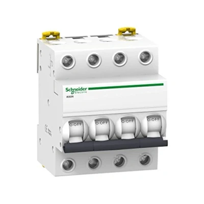 Afbeelding van Schneider Electric A9K24716 IK60N Thermo magneetschakelaar, 3P+N, 16A, Curve C, 78,5 mm x 72 85 mm, wit