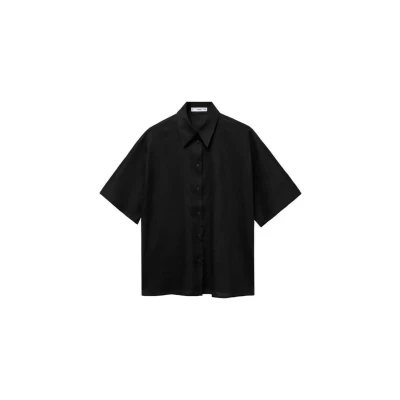 Afbeelding van Mango linnen blouse zwart