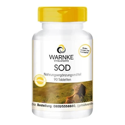 Afbeelding van SOD 2000 F.I.P. Superoxide dismutase 90 tabletten Warnke Vitalstoffe Duitse apothekerskwalitei