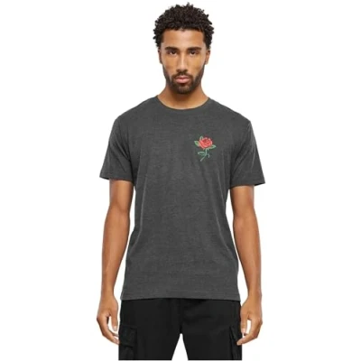 Afbeelding van Mister TEE ROSE Tshirt print, Heren, Maat: Medium, Charcoal