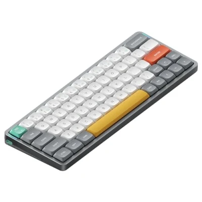 Afbeelding van Nuphy Air60 v2 QMK/VIA Mechanisch Toetsenbord, 60% Low Profile Draadloos Bluetooth 5.1, 2.4GHz en bekabelde verbinding, Compatibel met Windows Mac OS Lunar Gray Switch Red