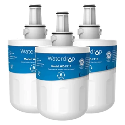 Afbeelding van Waterdrop Samsung DA29 00003F Waterfilter Koelkast Vervangen, Compatibel met Aqua Pure Plus 00003F, HAFIN1, 00003A, 00003B, DA61 00159A, DA97 06317A, Pakket kan variëren (3)