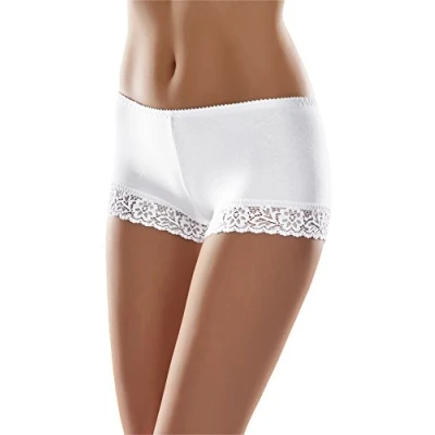 Afbeelding van Merry Style Dames Boxershort Onderbroek Katoen Regular Taille MS GAB 55 Boxer Wit M