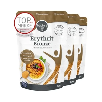Afbeelding van 3x borchers erythrit brons karamelliseerbaar suikervrij en caloriearm 275g