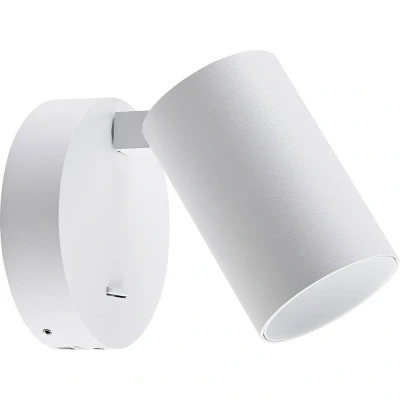 Afbeelding van Deko Light CAN TILT wandspot, wit, Ø 10 cm, metaal, schakelaar, USB