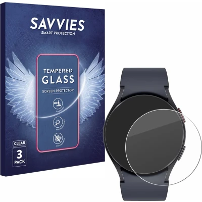 Afbeelding van Savvies Glas Screenprotector voor Samsung Galaxy Watch 6 (40 mm) Gehard Beschermglas 9H (3 Stuks)