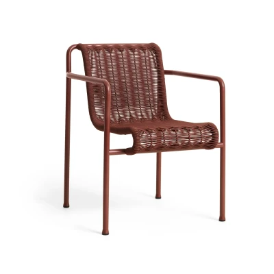 Afbeelding van HAY Palissade Cord Dining armstoel Iron red