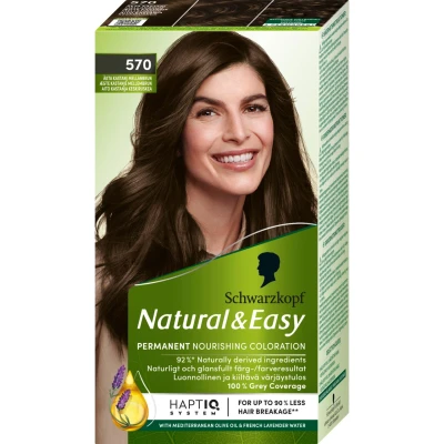 Afbeelding van Schwarzkopf Natural &amp; Easy 570 Maron Medium Brown 60 ml