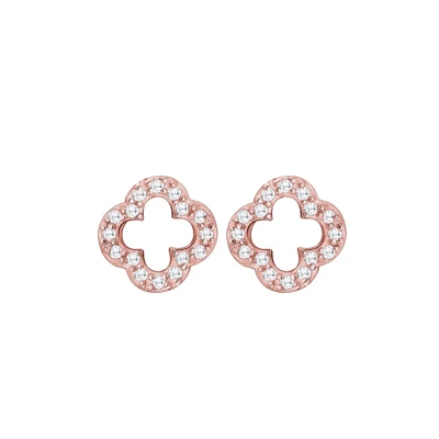 Afbeelding van Elli Kleeblatt Oorbellen Rose goldcoloured, Dames, Maat: One Size, gold coloured