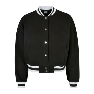 Afbeelding van Urban Classics Oversized College Sweat Bomberjacks, Dames, Maat: 5XL, Black