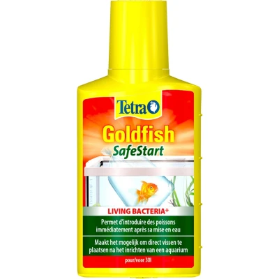 Afbeelding van Tetra Goldfish Safestart Waterverbeteraars 2.5x5x9.5 cm 50 ml