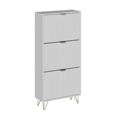 Afbeelding van Vicco Helge Schoenenkast 60 x 128.5 cm 3 compartimenten Wit