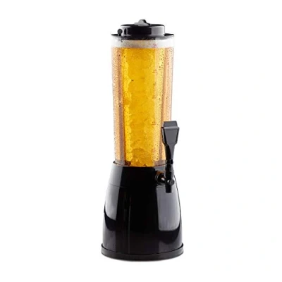Afbeelding van Relaxdays Biertoren met tap thuistap biertap bier dispenser drankdispenser