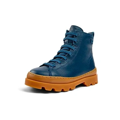 Afbeelding van Camper Brutus Veterboots voor kinderen, Maat: 35, Dark blue Leer