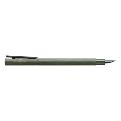 Afbeelding van Vulpen Faber Castell NEO Slim Aluminium olijf groen EF