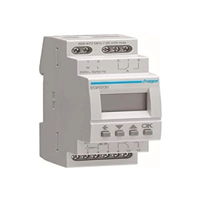 Afbeelding van Hager Programmaklok digitaal, multifunctioneel, 2x wisselcontact, Bluetooth (EGN200)