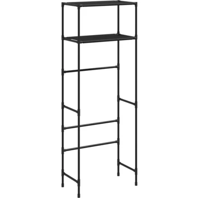 Afbeelding van Toiletrek 2 laags 53,5x28x143 cm ijzer zwart