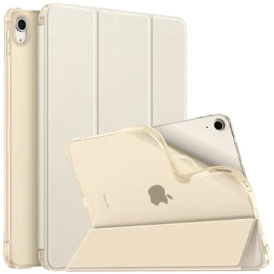 Afbeelding van FINTIE Beschermhoes voor iPad Air 11 inch 2024 / 5 4e (2022/2020) 10,9 [Stylus opslag] Matte transparante beschermhoes, zachte TPU achterkant, dunne en lichte hoes, sterrenlicht