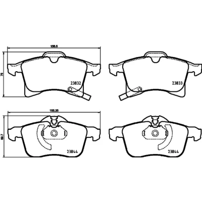 Afbeelding van Brembo Remblokset P 59 089